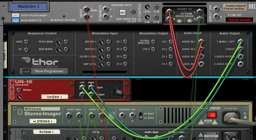 Thor filter audio routing